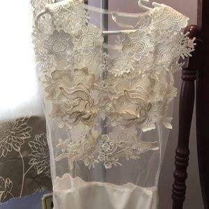 White see through body suit